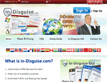 Tablet Screenshot of in-disguise.com